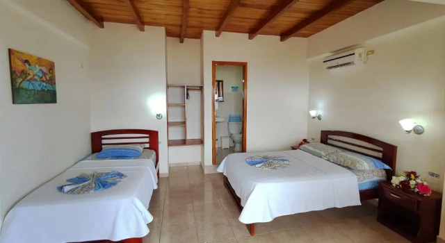 Трёхместный номер Standard с балконом и с видом на море Hotel Cielo Azul