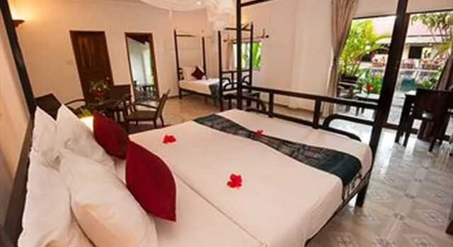 Трёхместный люкс Deluxe Phka Villa Hotel Battambang