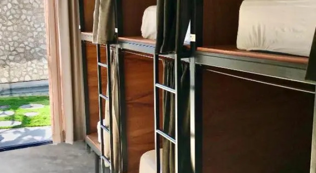 Кровать в общем номере Ariche Tulum Hotel y Hostal
