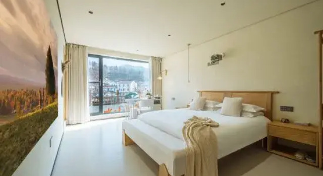 Люкс Deluxe с красивым видом из окна Jiuhuashan Township Yu Homestay (Meat Body Palace Branch)