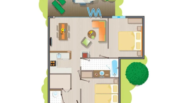 Коттедж Comfort Center Parcs Les Trois Forêts