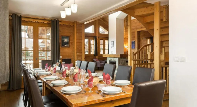 Кровать в общем номере Madame Vacances Les Chalets de l'Altiport