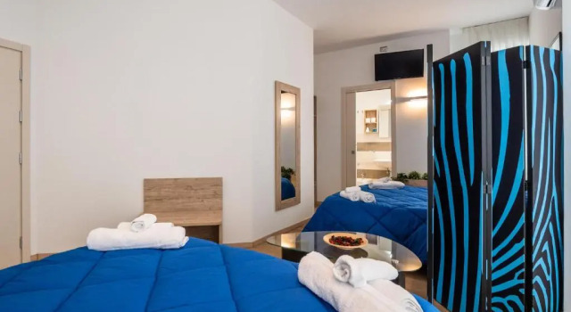 Четырёхместный номер Standard с видом на море Hotel Villa Sorriso