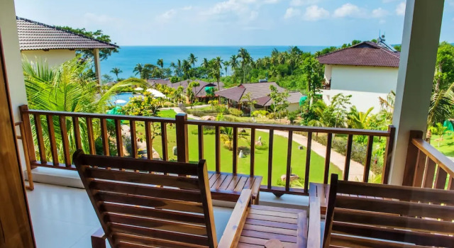 Номер Deluxe с балконом и с видом на океан Camia Resort & Spa
