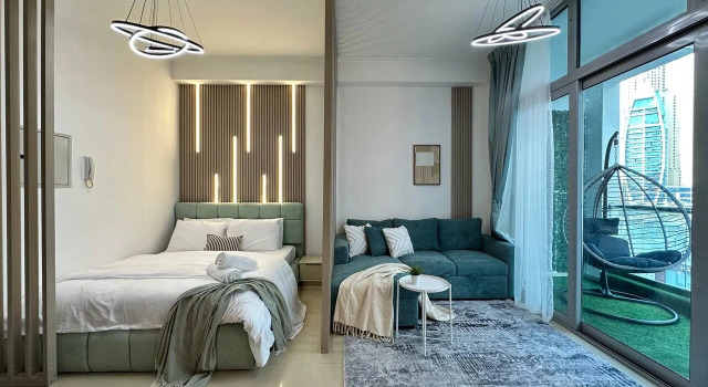 Квартира Marina Canal Studio New Walk to JBR Beach, Забронировать Апартаменты/квартира Апартаменты Эмирата Дубая, рядом с Станция метро Jumeirah Lake Towers, Апартаменты/квартира