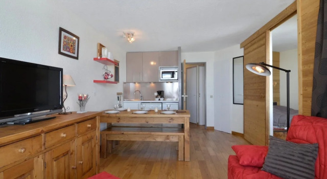 Belle Plagne 3 Rooms Apartment 6 People of 36 m2, on the Slopes And105, Prenota Appartamento Belle Plagne 