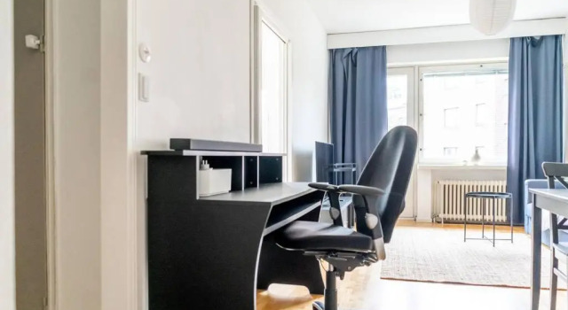 1br apartment with patio in Lauttasaari, Buchen Sie Ferienwohnung Helsinki Region Helsinki, in der Nähe von Lauttasaari
