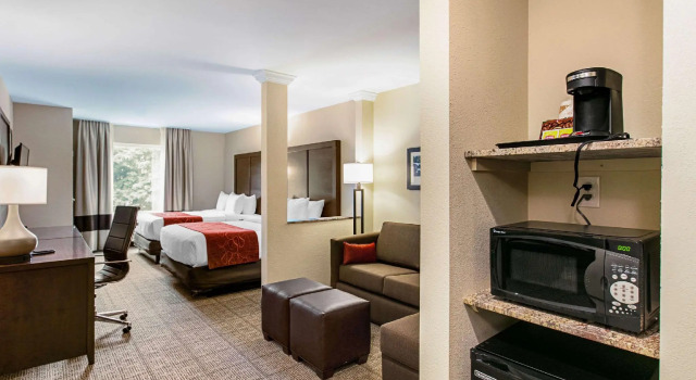 Четырёхместный люкс Comfort Suites Fishkill near Interstate 84