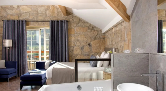 Двухместный люкс с балконом Domaine de la Klauss & Spa, Restaurant Gastronomique Le K