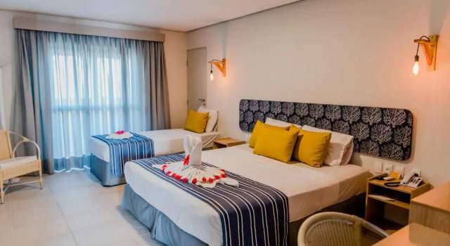 Трёхместный номер Deluxe Baía Branca Beach Resort