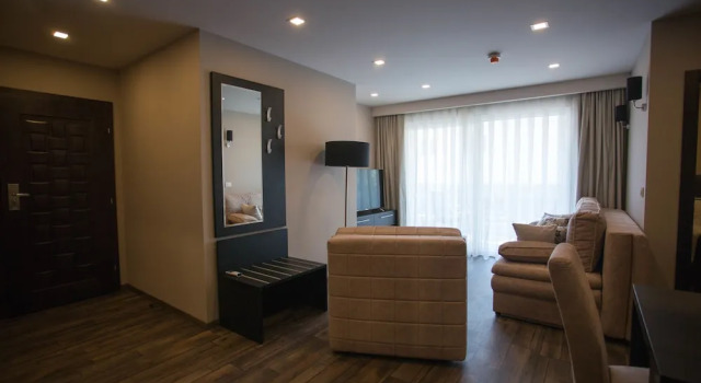 Апартаменты c 1 комнатой с балконом и с видом на парк Hotel Central Beach 9