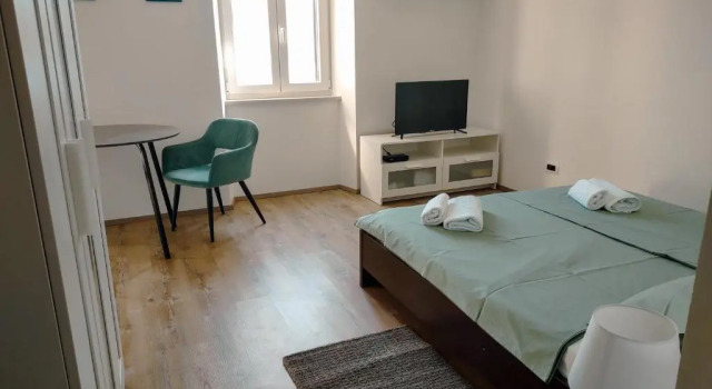 Studio apartment above promenade w terrace & parking, Забронировать Апартаменты/квартира Апартаменты Рабац, рядом с Пляж Гиранделла – Рабац, Апартаменты/квартира