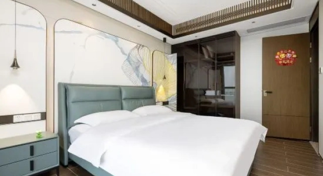 Люкс с 3 комнатами с видом на море Sanya Yunya Haige Design Art Hotel (Nanshan Temple Yazhou Bay Beach Branch)