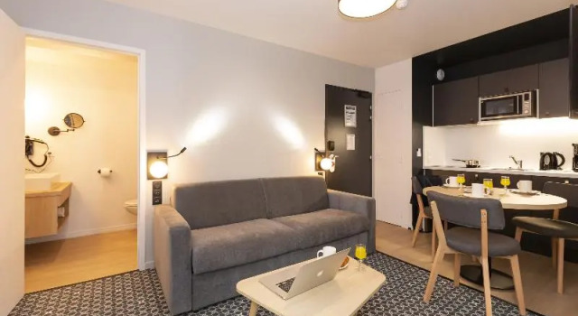 Четырёхместные апартаменты c 1 комнатой Apparthôtel Odalys City - Le Havre Centre Les Docks