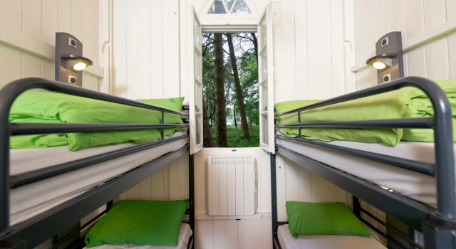 Кровать в общем номере YHA Idwal Cottage