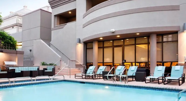 Кровать в общем номере Sonesta ES Suites San Antonio Downtown Alamo Plaza