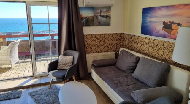 Двухместный номер Deluxe с балконом и с видом на море Hotel garni Waterkant