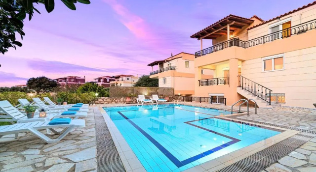 Вилла с видом на море Mare Blue Villas Heated Pool