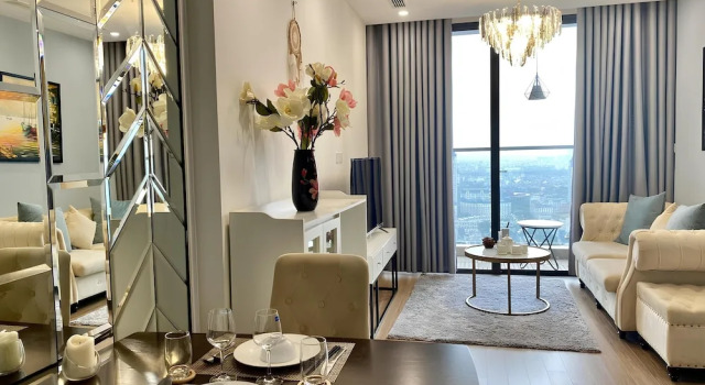 Апартаменты Luxury с 2 комнатами HKG-Vinhomes Sky Lake - Luxury Apartment