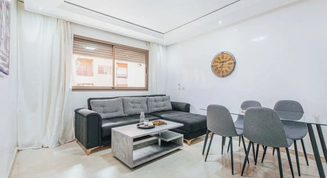 Апартаменты Deluxe с балконом и с видом на город Migdal Gueliz Apart Hôtel
