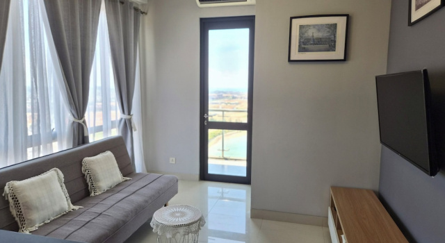 Апартаменты с 2 комнатами с балконом и с видом на море CozyHomes at One Residence Batam