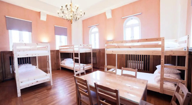 Кровать в общем номере Pronova Hotell & Vandrarhem