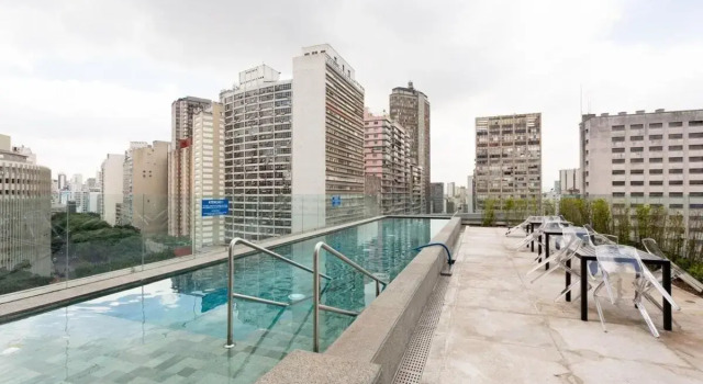 Studio Moderno no centro de SP, Забронировать Отель Консоласау Сан-Пауло, рядом с Presbiteriana Mackenzie University