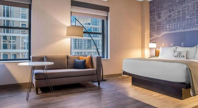 Номер Deluxe Cambria Hotel Chicago Loop - Theatre District