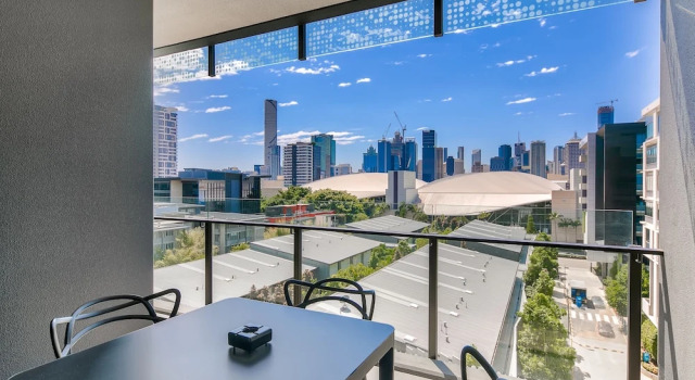 Апартаменты c 1 комнатой с балконом и с видом на город Opera Apartments South Brisbane