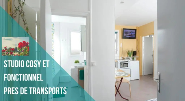 STUDIO Cosy et fonctionnel, proche de Paris