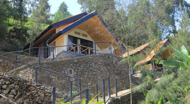 Двухместный номер Deluxe с балконом и с видом на озеро My Hill Eco Lodge