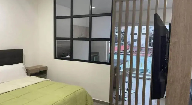 207-APARTAESTUDIO AMOBLADO VISTA Montaña, Забронировать Отель Кали Cauca, рядом с Las Tres Cruces Hill