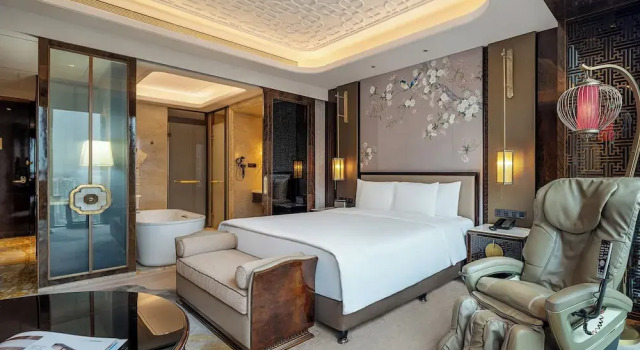 Номер Deluxe с видом на реку Wanda Reign Chengdu