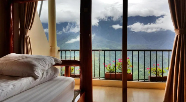 Кровать в общем номере Sapa Odyssey Hostel