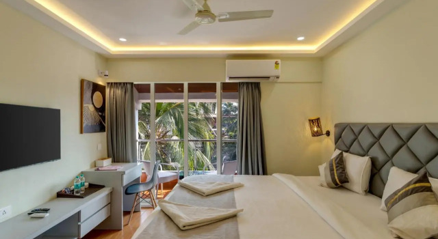 La Baga Beach Hotel, Rezerwuj Hotel Hotele w North Goa z parkingiem, Parking