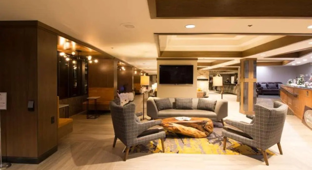 Кровать в общем номере Hilton Vacation Club Tahoe Seasons Lake Tahoe