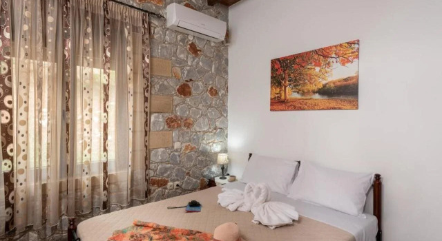Sunset traditional house