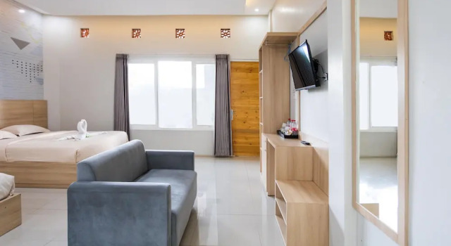 Camera familiare Standard 1 camera da letto con balcone Villa Panderman Indah
