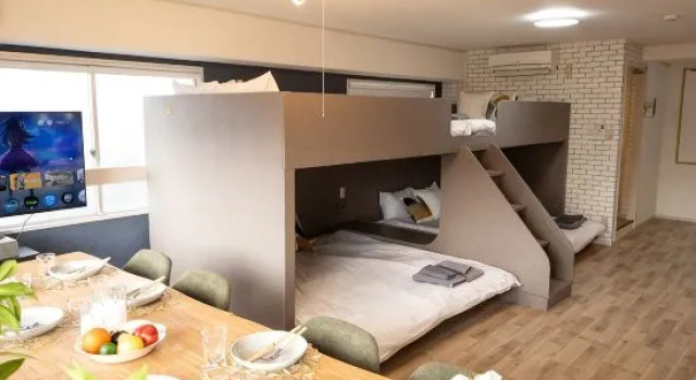 Shinjuku | Maximum 8ppl | Double×2 King×2 | 3-minute walk from the station | 42sqm private | 601, Забронировать Отель Отели Токио 3 звезды, рядом с Hanazono Gallery, 3*