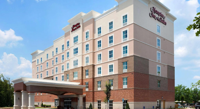 Кровать в общем номере Hampton Inn and Suites Fort Mill, SC