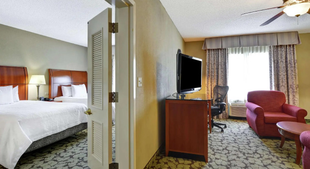 Четырёхместный люкс Hilton Garden Inn Hattiesburg