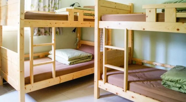 Cama em dormitório Happy Tree Hostel
