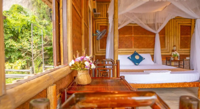 Семейное бунгало Lotus Field Homestay