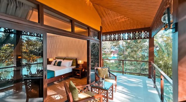 Camera Premier con balcone e con vista sul fiume Loboc River Resort