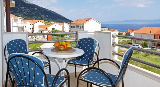 Апартаменты c 1 комнатой с балконом и с видом на море Vespera Apartments