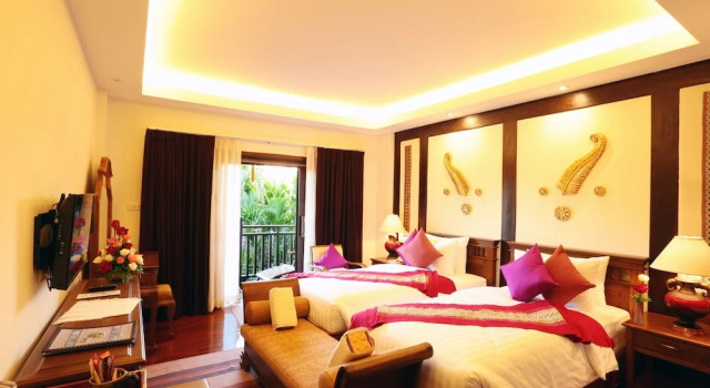 Двухместный номер Deluxe с балконом Viang Thapae Resort
