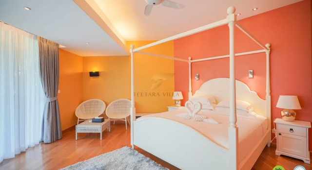 Семейная вилла с 5 комнатами с частичным видом на море Teetara Villa Patong