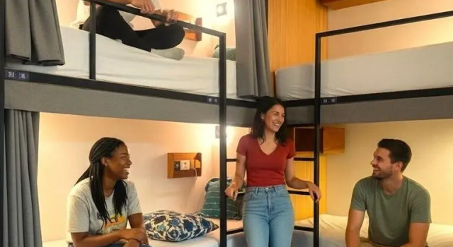 Кровать в общем номере Casa Mexico Lindo - Boutique Hostel