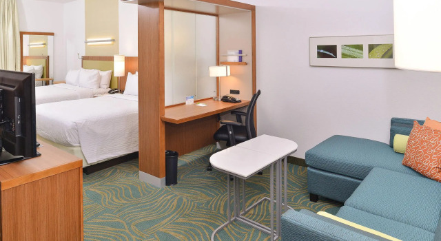 Четырёхместный люкс SpringHill Suites by Marriott Raleigh Cary