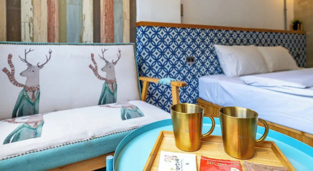Коттедж Deluxe с 2 комнатами Blue House Homestay